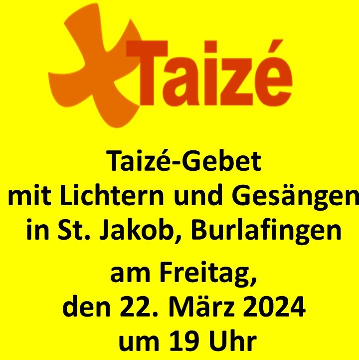 Taizé-Gebet in St. Jakob 22.3.2024